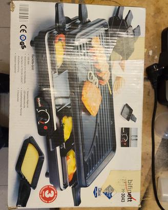 Raclette piastra grill Bifinett bistecchiera