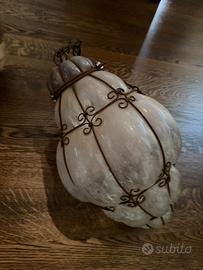 MURANO VENETIAN LANTERNA WHITE GLASS OPALINE 1930