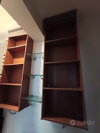 Trattabile 😎🤙doppia libreria/mobile ciliegio