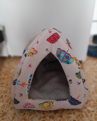 Cuccia igloo morbida per gatti 🐱