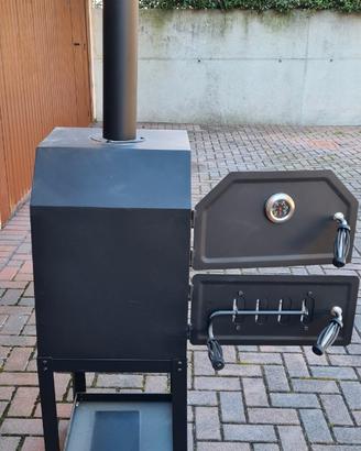BBQ a carbonella per pizza