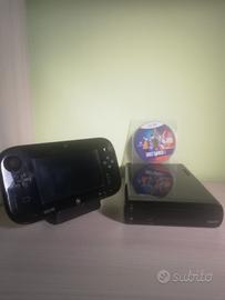 Nintendo Wii u console 32 gb nera con gioco 