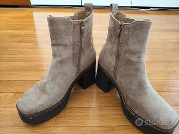 stivaletto donna beige 