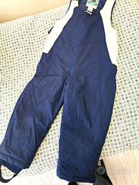 Pantaloni salopette da sci bambino