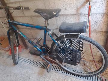 bici con sediolino posteriore  