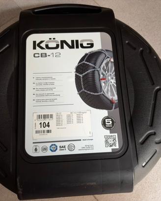 Catene da neve König CB-12 Misura 104 - NUOVE