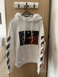 Felpa con capouccio bianca - Off White