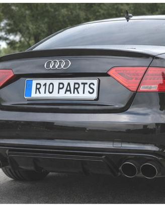 DIFFUSORE AUDI A5 B8 B81 COUPE CABRIO 11-16 LOOK R