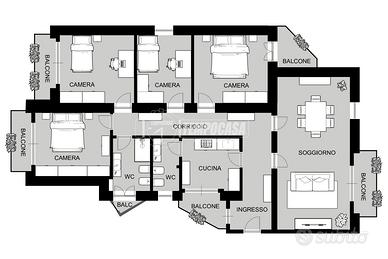 Via Don Minzoni. Pentavano con box auto