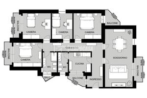 Via Don Minzoni. Pentavano con box auto