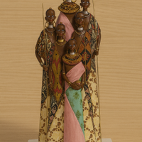 Statuetta Etnica in Resina – Famiglia Africana con