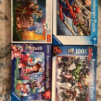 Numero 4 puzzle marvel disney per bambini