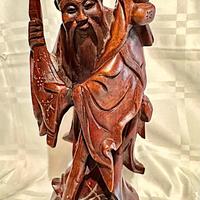 scultura in legno Cina vintage