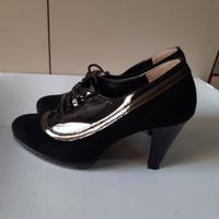 Scarpe francesine in vero cuoio vintage