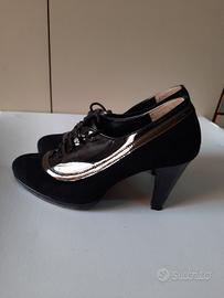 Scarpe francesine in vero cuoio vintage