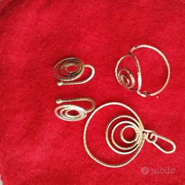parure in argento artigianale 