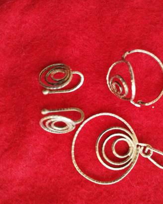 parure in argento artigianale 