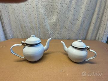 Set teiere smaltate vintage