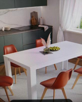 Tavolo allungabile 180-230x90 cm bianco opaco