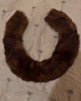 Collo stola in vera pelliccia di visone