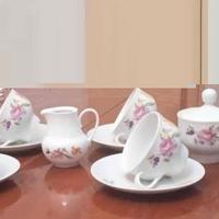 Servizio di Porcellana Tè e Caffè di 6 tazze