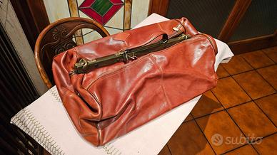 Borsa da medico vintage in vera pelle