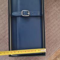 portagioie da viaggio in ecopelle blu Mayumi