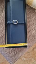 portagioie da viaggio in ecopelle blu Mayumi