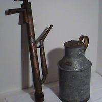 pezzo unico antica pompa da travaso