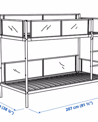 LETTO A CASTELLO IKEA VITVAL