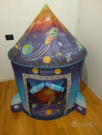 Tenda razzo spaziale gioco per bambini