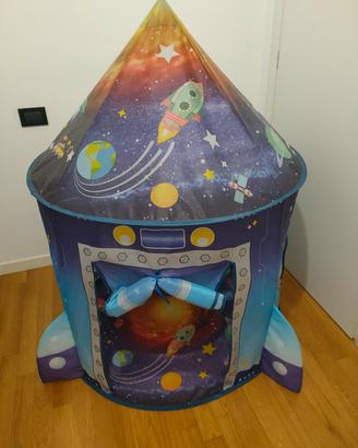 Tenda razzo spaziale gioco per bambini