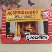 accendifuoco confezione da 40 cubetti
