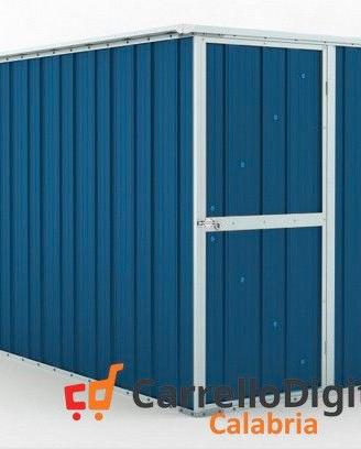 deposito attrezzi giardino 175x307cm 5,4mq blu