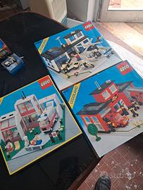 Lego Vintagi Caserma Polizia e Pompieri e Ospedale