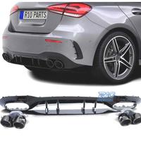 DIFFUSORE MERCEDES CLASSE A W177 18- A45 AMG NERO 