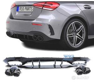 DIFFUSORE MERCEDES CLASSE A W177 18- A45 AMG NERO 