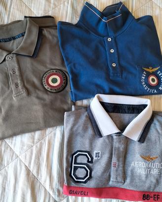 set tre polo uomo XL aeronautica militare 