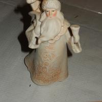 Babbo Natale in ceramica bianca