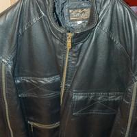 Giubbino in pelle vintage XXL