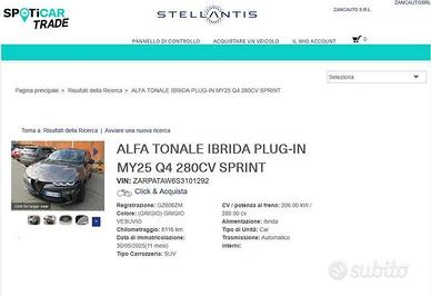 Alfa Romeo Tonale 1.3 280cv Plug-in Hybrid AT...