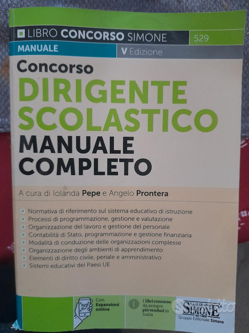 concorso dirigente scolastico Manuale completo - Libri e Riviste In vendita  a Lecco