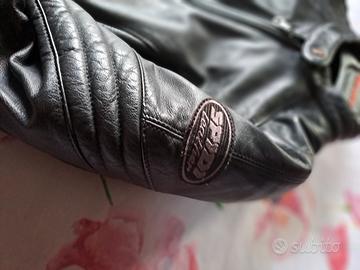 giubbotto da moto in pelle donna