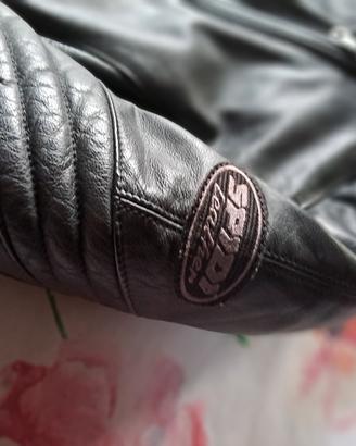 giubbotto da moto in pelle donna