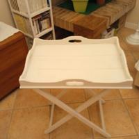 Tavolino Shabby Chic bianco in legno