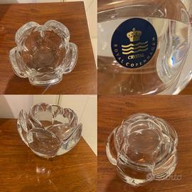 ciotola di cristallo vintage Royal Copenhagen des