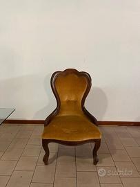 Poltroncine da camera antica vintage