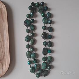 Collana d'argento  con turchese 