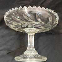 Alzatina fruttiera in vetro vintage