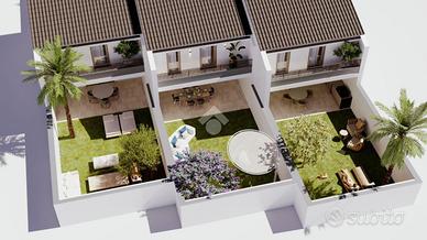 VILLA A SCHIERA A SELARGIUS